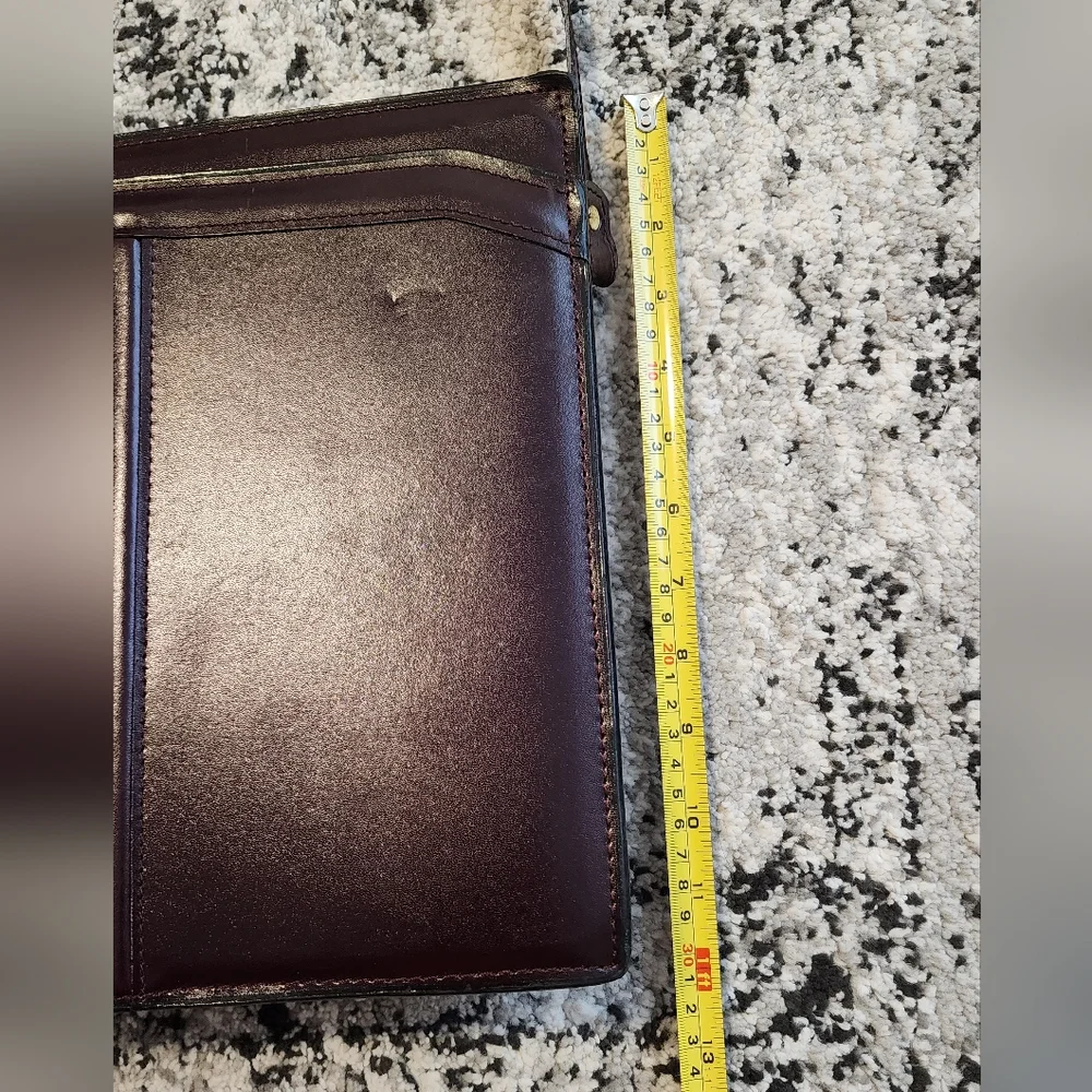 Vintage HERITAGE Top Grain Leather Portfolio Briefcase